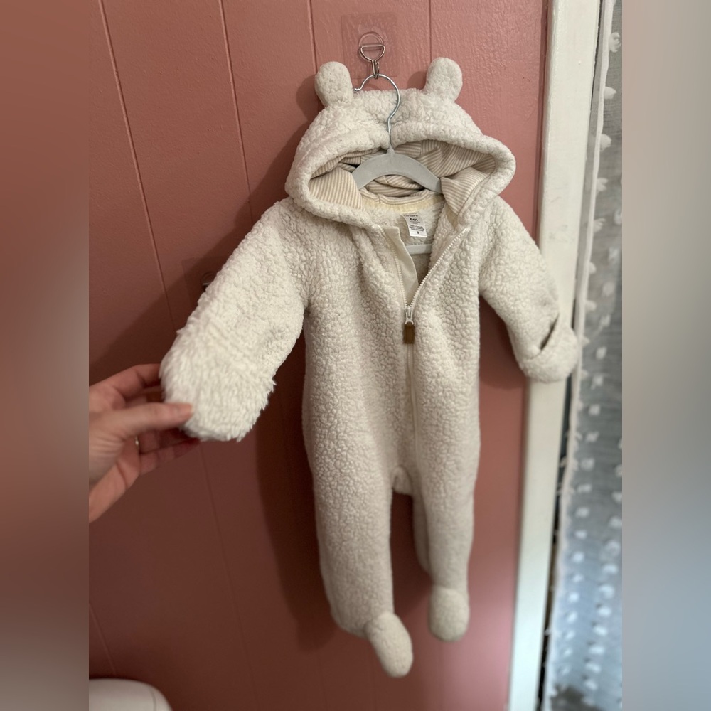 Carters Plush warm zip up sleeper / coat